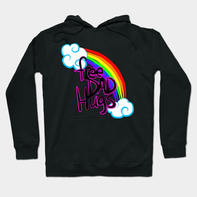 Free Dad Hugs Hoodie by The Little Witch's Attic